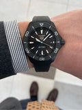  Shop Authentic Tag Heuer Aquaracer Professional 200 Solargraph Quartz Black Dial Black Rubber Strap Watch for Men - WBP1112.FT6199 - Luxxuri