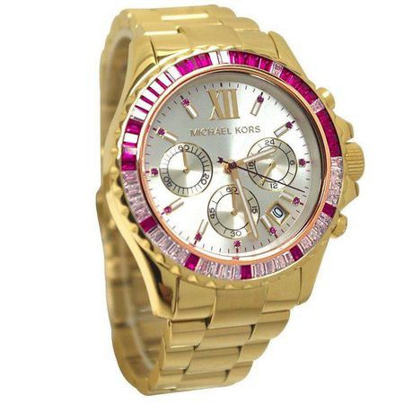  Shop Authentic Michael Kors Everest Chronograph Gold Dial Gold Steel Strap Watch for Women - MK5871 - Luxxuri