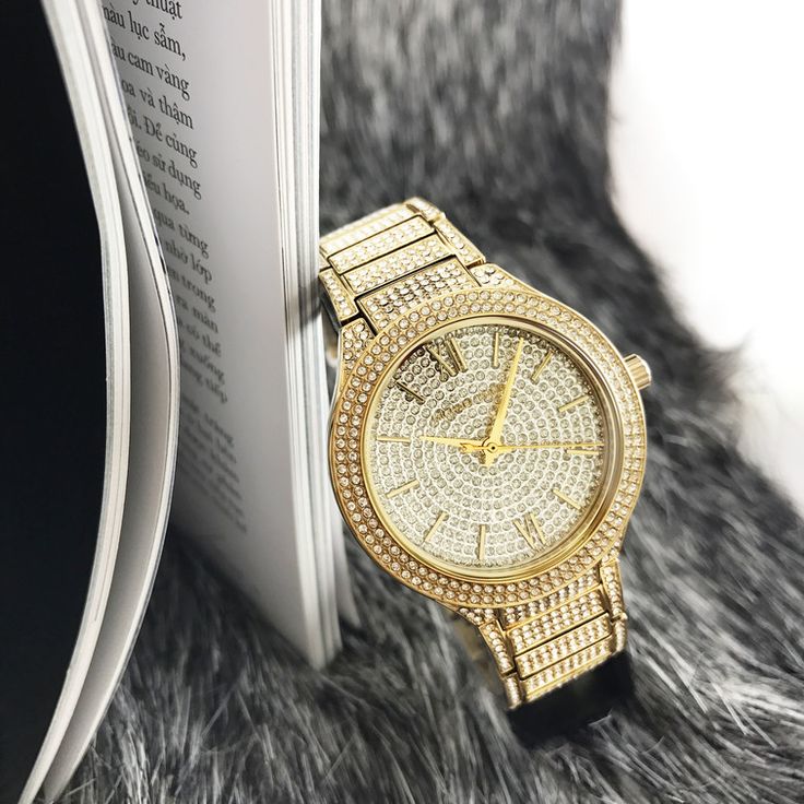  Shop Authentic Michael Kors Kerry Crystals Gold Dial Gold Steel Strap Watch For Women - MK3360 - Luxxuri