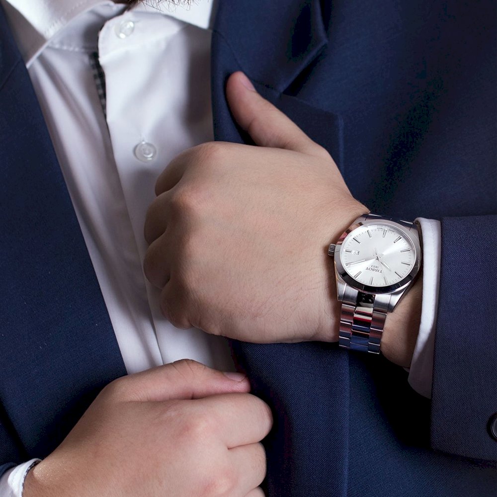  Shop Authentic Tissot Gentleman Silver Dial Silver Steel Strap Watch For Men - T127.410.11.031.00 - Luxxuri