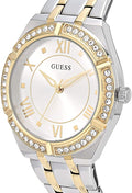  Shop Authentic Guess Cosmo Diamonds Silver Dial Two Tone Steel Strap Watch for Women - GW0033L4 - Luxxuri