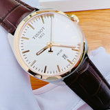  Shop Authentic Tissot T Classic PR 100 Quartz White Dial Brown Leather Strap Watch for Men - T101.410.26.031.00 - Luxxuri