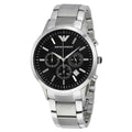  Shop Authentic Emporio Armani Classic Chronograph Black Dial Silver Steel Strap Watch For Men - AR2434 - Luxxuri