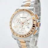  Shop Authentic Salvatore Ferragamo 1927 Chrono Silver Dial Two Tone Steel Strap Watch for Men -  SFKZ00623 - Luxxuri