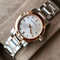 Burberry The City Silver Dial Two Tone Steel Strap Watch for Women - BU9214