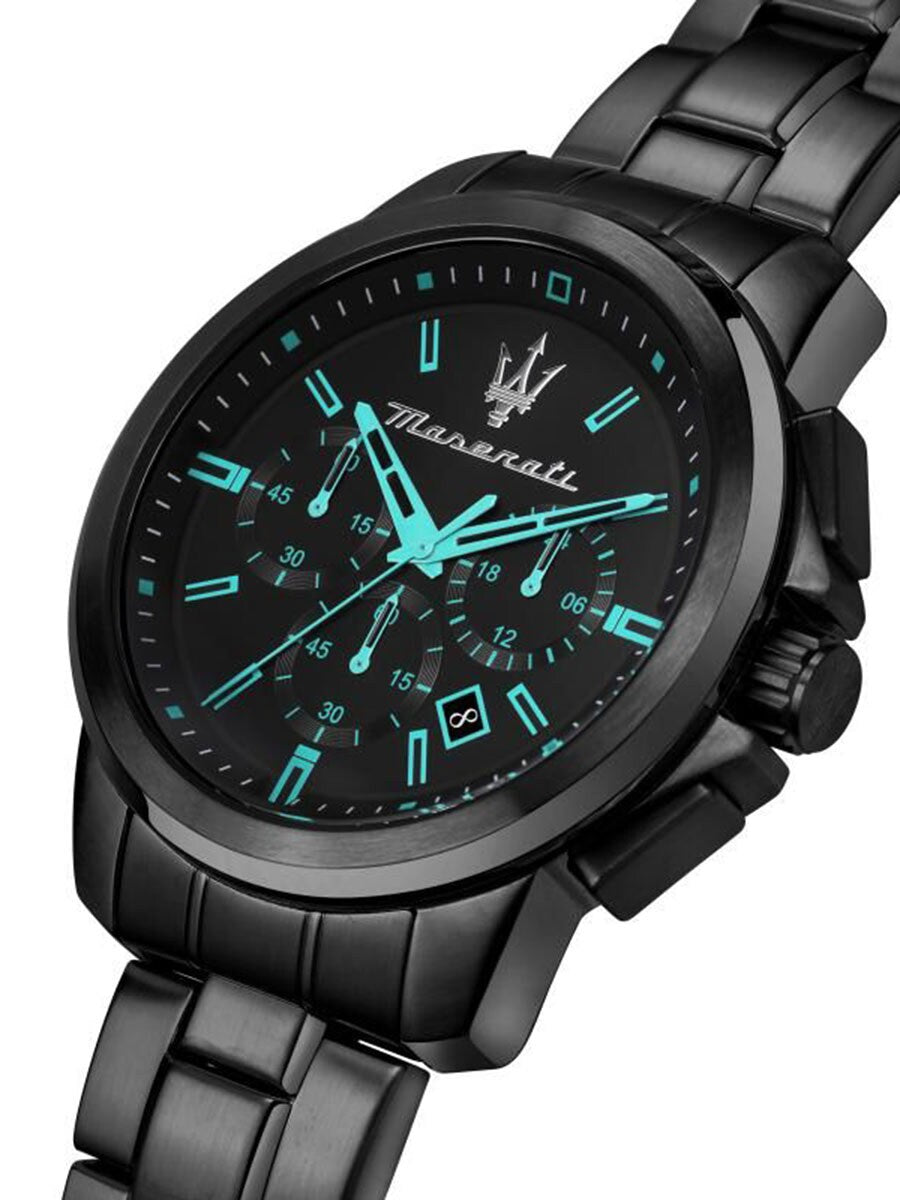  Shop Authentic Maserati Aqua Edition Quartz Precision Chronograph Black Dial Watch For Men - R8873644003 - Luxxuri