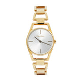  Shop Authentic Calvin Klein Dainty White Dial Gold Steel Strap Watch for Women - K7L23546 - Luxxuri