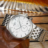  Shop Authentic Tissot T Classic Tradition Chronograph White Dial Silver Steel Strap Watch For Men - T063.617.11.037.00 - Luxxuri