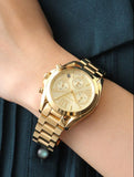  Shop Authentic Michael Kors Bradshaw Gold Dial Gold Steel Strap Watch for Women - MK5798 - Luxxuri
