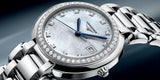  Shop Authentic Longines PrimaLuna 26.5mm Automatic White Mother of Pearl Dial Silver Stainless Steel Watch for Women - L8.111.0.87.6 - Luxxuri