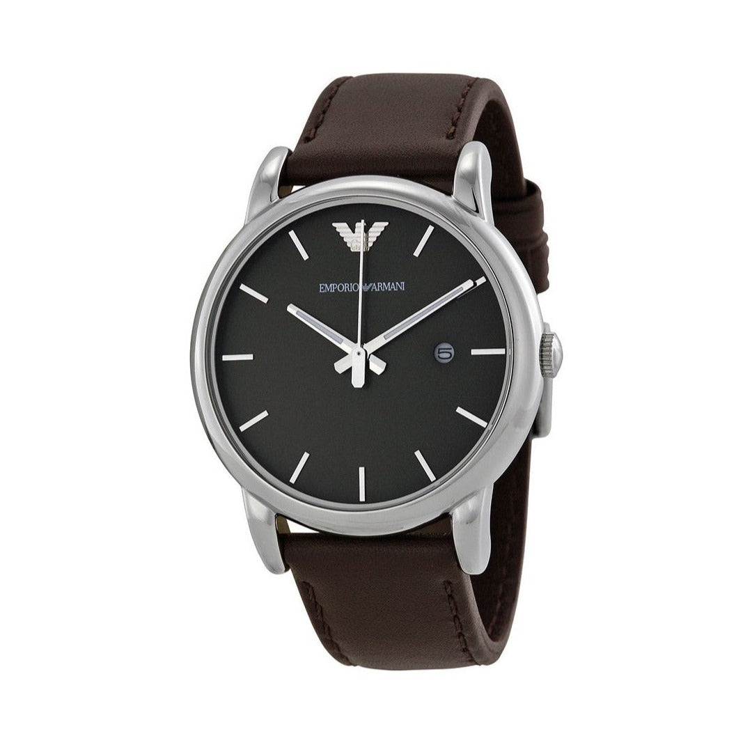  Shop Authentic Emporio Armani Classic Quartz Brown Dial Brown Leather Strap Watch For Men - AR1729 - Luxxuri