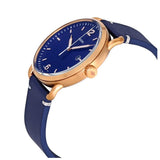  Shop Authentic Fossil The Commuter Blue Dial Blue Leather Strap Watch for Men - FS5274 - Luxxuri