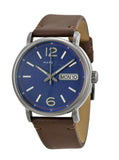  Shop Authentic Marc Jacobs Fergus Blue Dial Brown Leather Strap Watch for Men - MBM5078 - Luxxuri