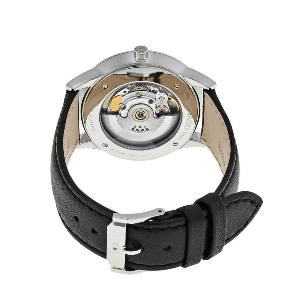  Shop Authentic Movado 1881 Automatic Black Dial Black Leather Strap Watch for Men - 606873 - Luxxuri
