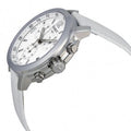  Shop Authentic Tissot PRC 200 Chronograph White Dial White Leather Strap Watch For Men - T055.417.16.017.00 - Luxxuri