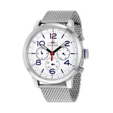  Shop Authentic Tommy Hilfiger Jake Quartz White Dial Silver Mesh Bracelet Watch for Men - 1791233 - Luxxuri