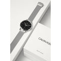  Shop Authentic Calvin Klein High Noon Black Dial Silver Mesh Bracelet Watch for Men - K8M21121 - Luxxuri