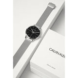  Shop Authentic Calvin Klein High Noon Black Dial Silver Mesh Bracelet Watch for Men - K8M21121 - Luxxuri