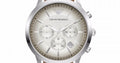  Shop Authentic Emporio Armani Classic Chronograph Silver Dial Brown Leather Strap Watch For Men - AR2471 - Luxxuri