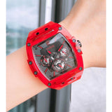  Shop Authentic Guess Phoenix Multifunction Black Dial Red Rubber Strap Watch for Men - GW0203G5 - Luxxuri
