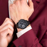  Shop Authentic Tommy Hilfiger London Chronograph Black Dial Black Steel Strap Watch for Men - 1791529 - Luxxuri
