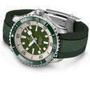  Shop Authentic Breitling Superocean Automatic 44 Green Dial Green Rubber Strap Watch for Men - A17376A31L1S1 - Luxxuri