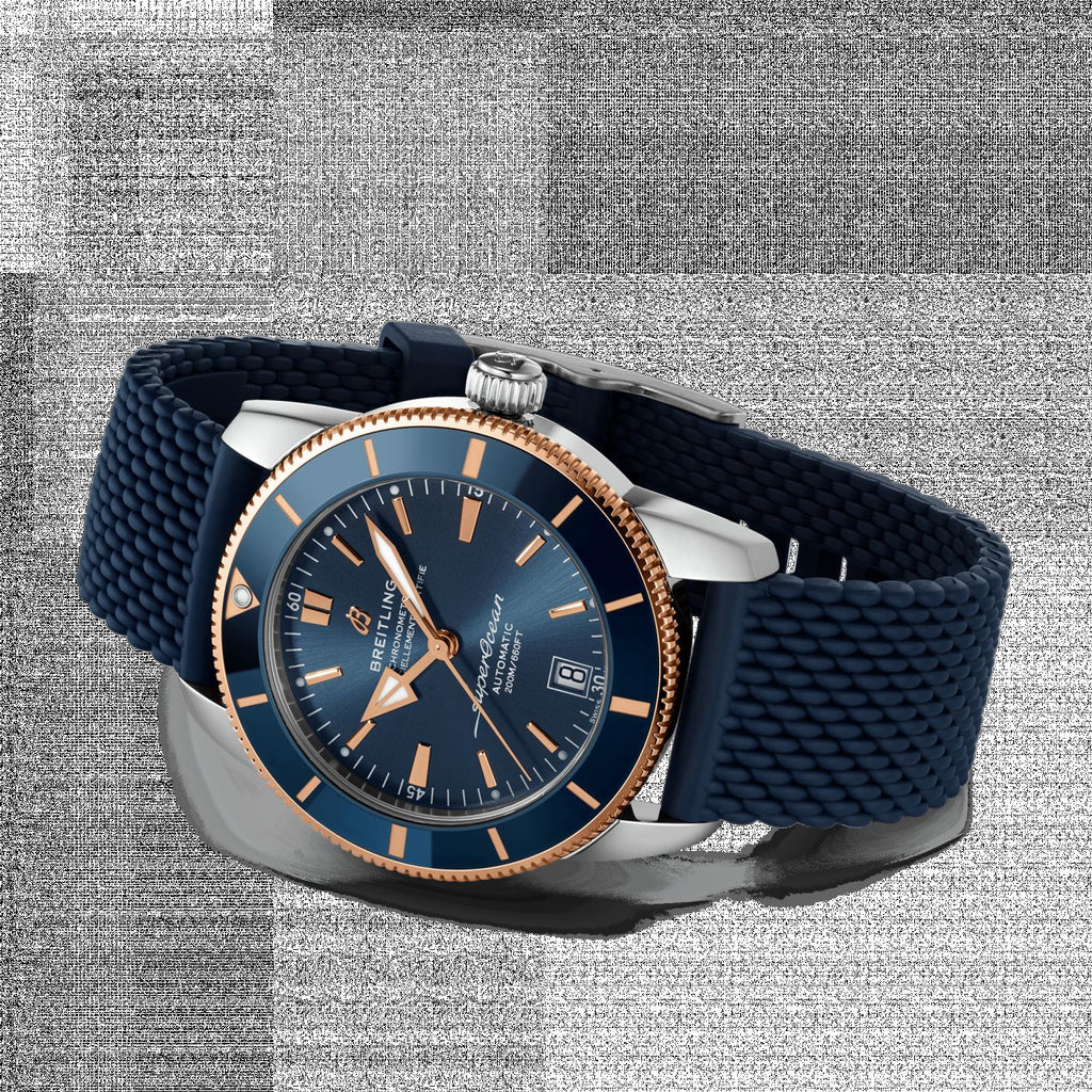  Shop Authentic Breitling Superocean Heritage B20 Automatic 42 Blue Dial Blue Mesh Bracelet Watch for Men - UB2010161C1S1 - Luxxuri