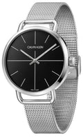  Shop Authentic Calvin Klein Even Black Dial Silver Mesh Bracelet Watch for Women - K7B21121 - Luxxuri