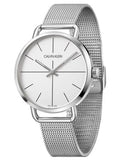  Shop Authentic Calvin Klein Even Quartz White Dial Silver Steel Strap Watch for Women - K7B21126 - Luxxuri
