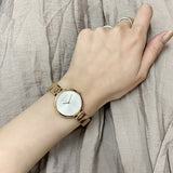  Shop Authentic Calvin Klein Authentic White Dial Rose Gold Steel Strap Watch for Women - K8G23646 - Luxxuri
