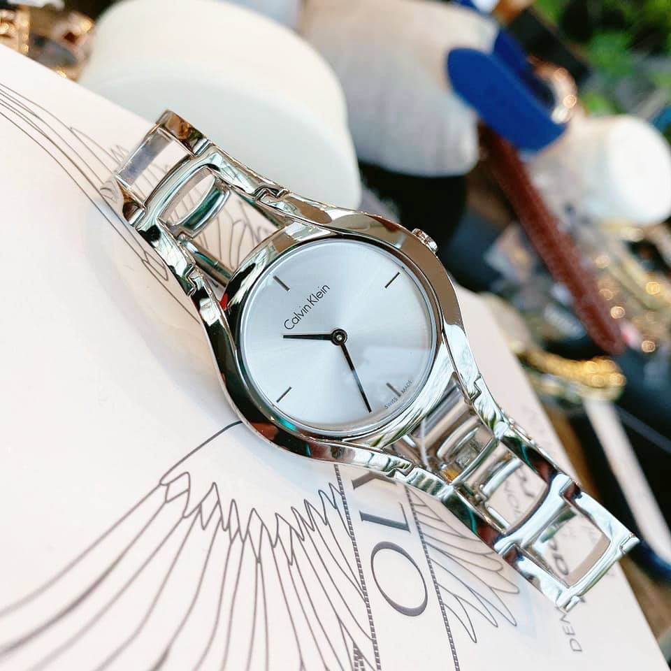  Shop Authentic Calvin Klein Class White Dial Silver Steel Strap Watch for Women - K6R23126 - Luxxuri