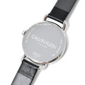  Shop Authentic Calvin Klein Evan White Dial Black Leather Strap Watch for Women - K7B231CY - Luxxuri