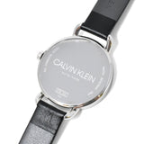 Shop Authentic Calvin Klein Evan White Dial Black Leather Strap Watch for Women - K7B231CY - Luxxuri