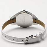  Shop Authentic Calvin Klein Rebel White Black Dial White Leather Strap Watch for Women - K8P231L1 - Luxxuri