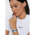  Shop Authentic Calvin Klein Rebel Blue Silver Dial Blue Leather Strap Watch for Women - K8P231V6 - Luxxuri