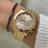  Shop Authentic Guess Eclipse Gold Dial Gold Steel Strap Watch for Women - GW0314L2 - Luxxuri