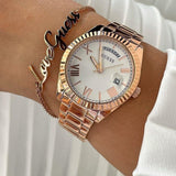  Shop Authentic Guess Luna White Dial Rose Gold Steel Strap Watch for Women - GW0308L3 - Luxxuri