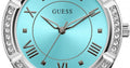  Shop Authentic Guess Cosmo Diamonds Turquoise Dial Silver Steel Strap Watch for Women - GW0033L7 - Luxxuri