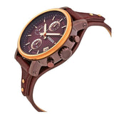  Shop Authentic Fossil Original Boyfriend Sport Chronograph Maroon Dial Maroon Leather Strap Watch for Women - ES4114 - Luxxuri