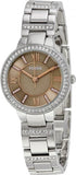  Shop Authentic Fossil Virginia Taupe Dial Silver Steel Strap Watch for Women - ES4147 - Luxxuri