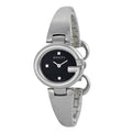  Shop Authentic Gucci Guccisima Quartz Black Dial Silver Steel Strap Watch For Women - YA134501 - Luxxuri