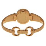  Shop Authentic Gucci Guccissima Collection Quartz Black Dial Rose Gold Steel Strap Watch For Women - YA134509 - Luxxuri