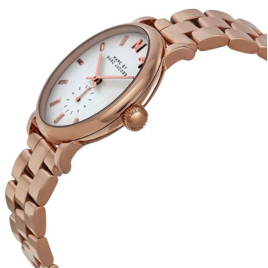  Shop Authentic Marc Jacobs Baker White Dial Rose Gold Steel Strap Watch for Women - MBM3244 - Luxxuri