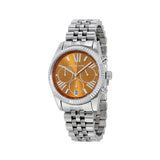  Shop Authentic Michael Kors Lexington Chronograph Brown Dial Silver Steel Strap Watch For Women - MK6221 - Luxxuri