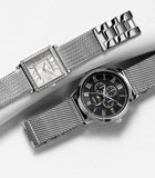  Shop Authentic Guess Delancey Black Dial Silver Mesh Bracelet Watch for Men - W0871G1 - Luxxuri