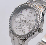  Shop Authentic Guess Enchanting Diamonds Silver Dial Silver Steel Strap Watch for Women - W0305L1 - Luxxuri