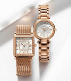  Shop Authentic Guess Highline Off White Dial Rose Gold Stainless Steel Mesh Strap Watch For Women - W0826L3 - Luxxuri