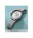  Shop Authentic Guess Soho Silver DIal Stainless Steel Mesh Bracelet Watch For Women - W0638L1 - Luxxuri