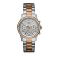  Shop Authentic Guess Mini Spectrum Quartz Silver Dial Two Tone Steel Strap Watch For Women - W0122L1 - Luxxuri