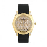  Shop Authentic Guess Clarity Gold Dial Black Silicone Strap Watch for Women - GW0109L1 - Luxxuri